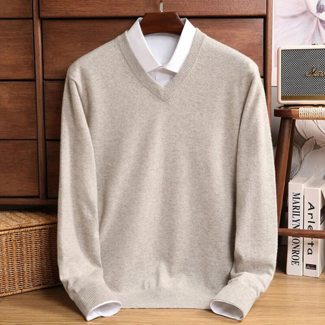 Patrick | V-Neck Long Sleeve Knit Mens Sweaters