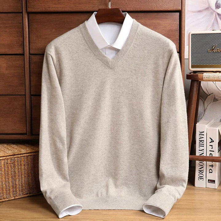 Patrick | V-Neck Long Sleeve Knit Mens Sweaters
