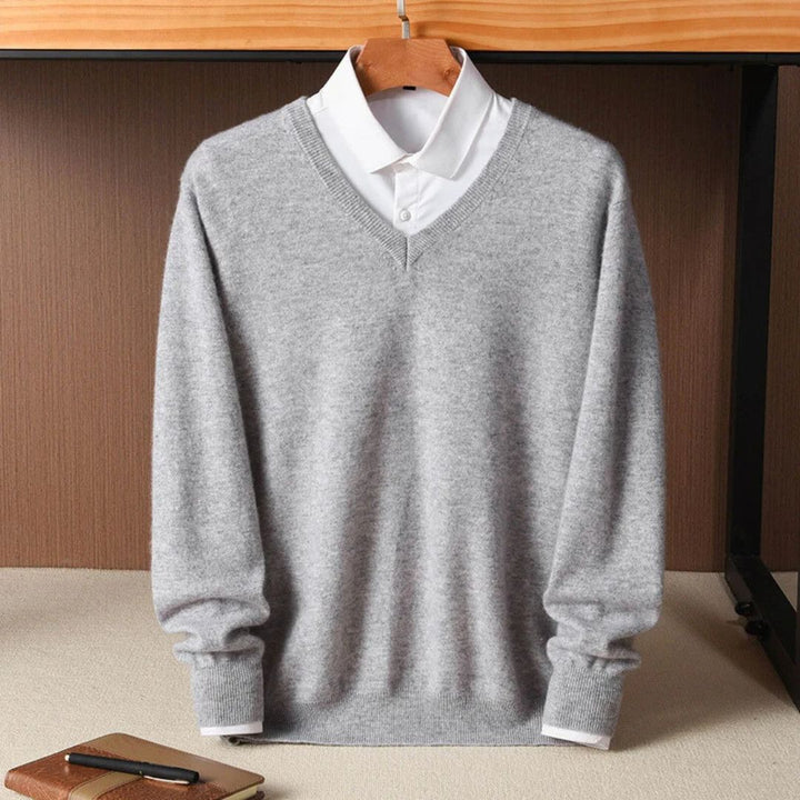 Patrick | V-Neck Long Sleeve Knit Mens Sweaters
