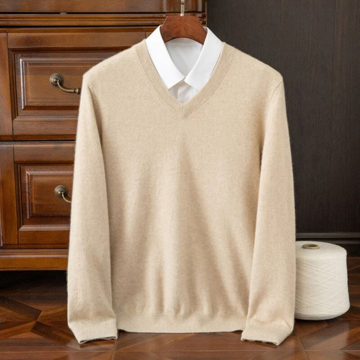 Patrick | V-Neck Long Sleeve Knit Mens Sweaters