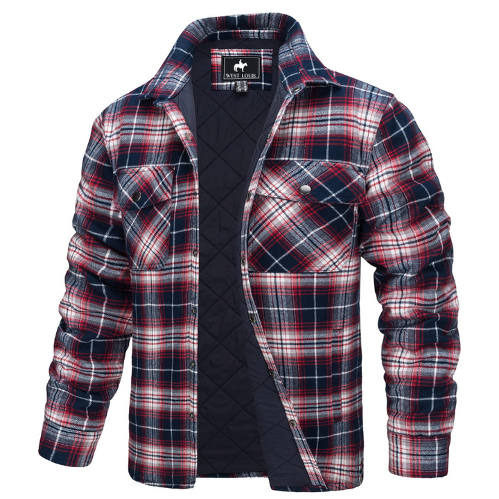 Paul | Elegant Quilted Plaid Flannel Jacket