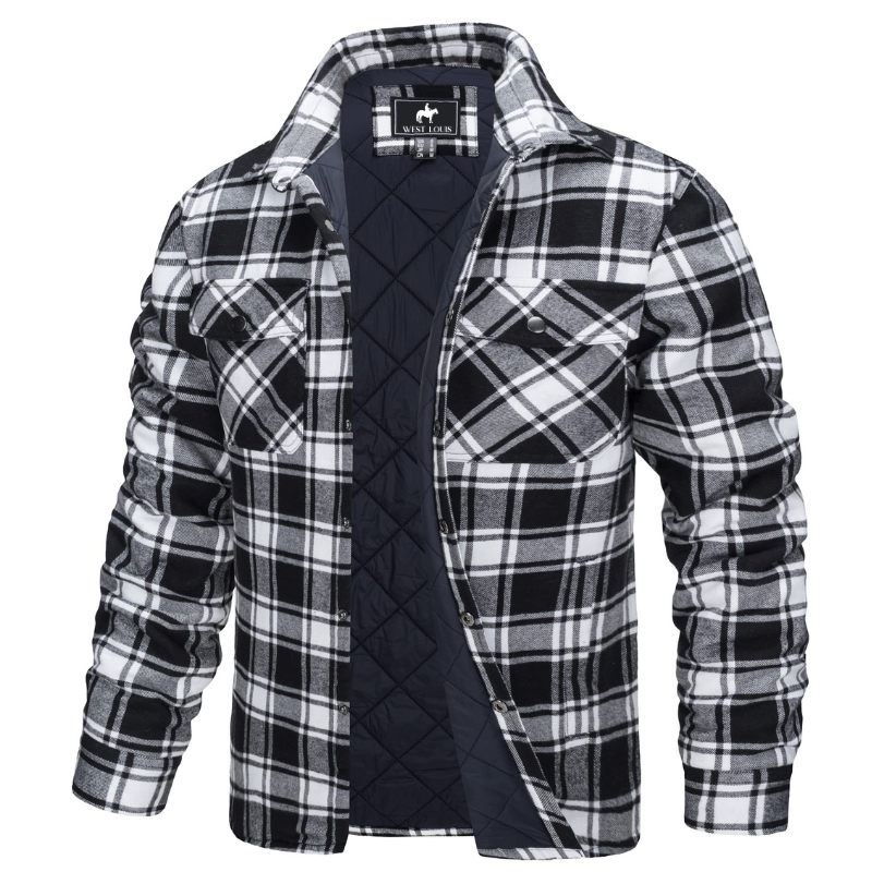 Paul | Elegant Quilted Plaid Flannel Jacket