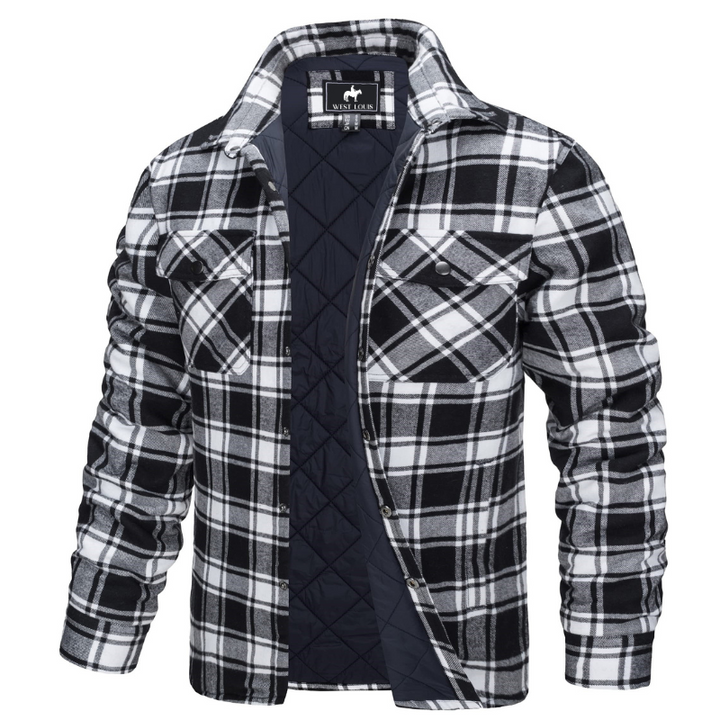 Paul | Elegant Quilted Plaid Flannel Jacket