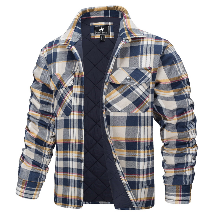 Paul | Elegant Quilted Plaid Flannel Jacket