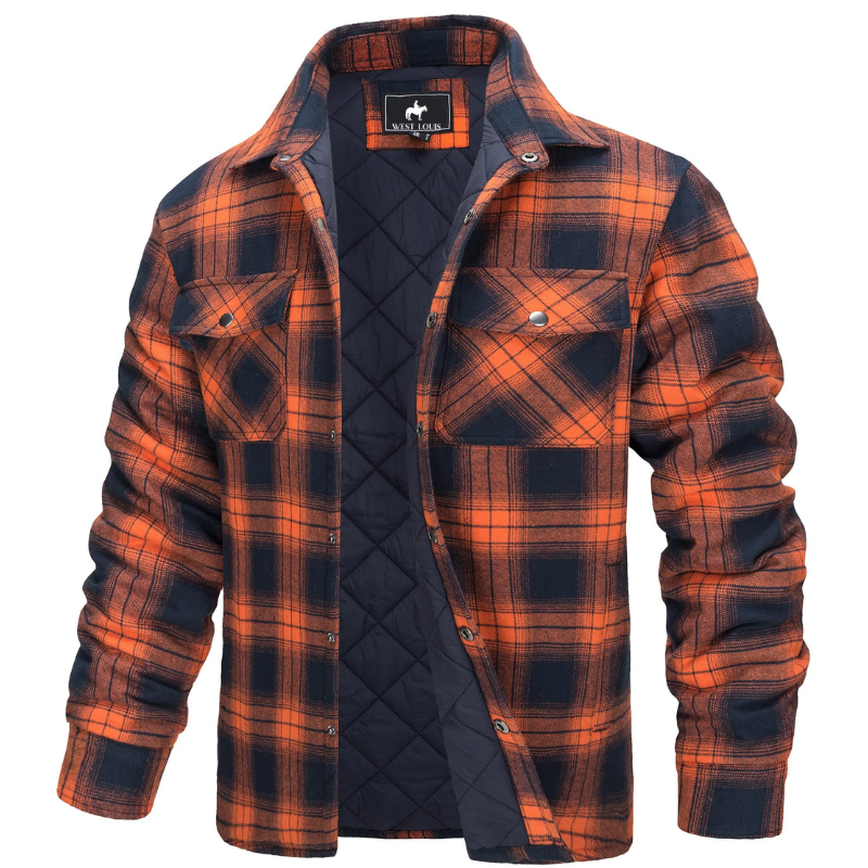 Paul | Elegant Quilted Plaid Flannel Jacket