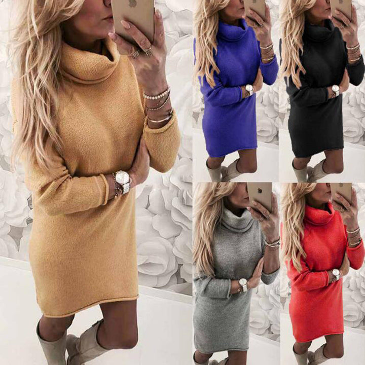 Rachel | Stylish Turtleneck Mini Sweater Dress