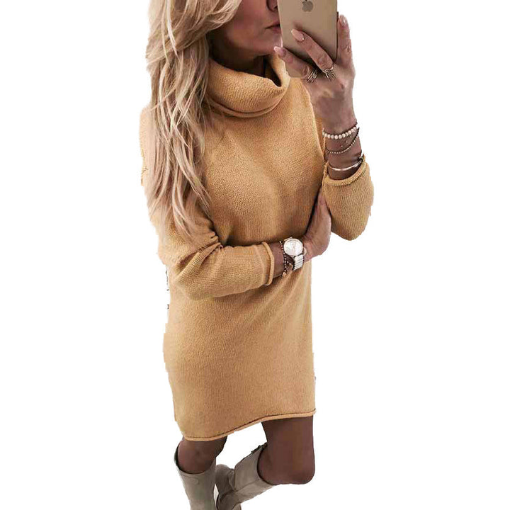 Rachel | Stylish Turtleneck Mini Sweater Dress