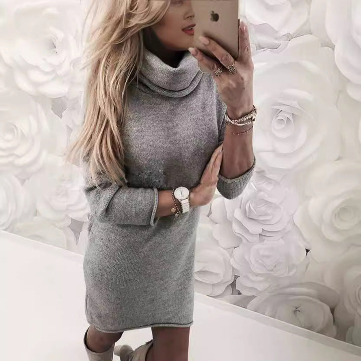 Rachel | Stylish Turtleneck Mini Sweater Dress