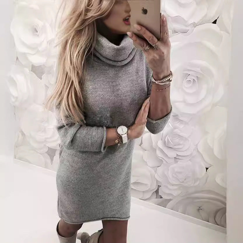 Rachel | Stylish Turtleneck Mini Sweater Dress