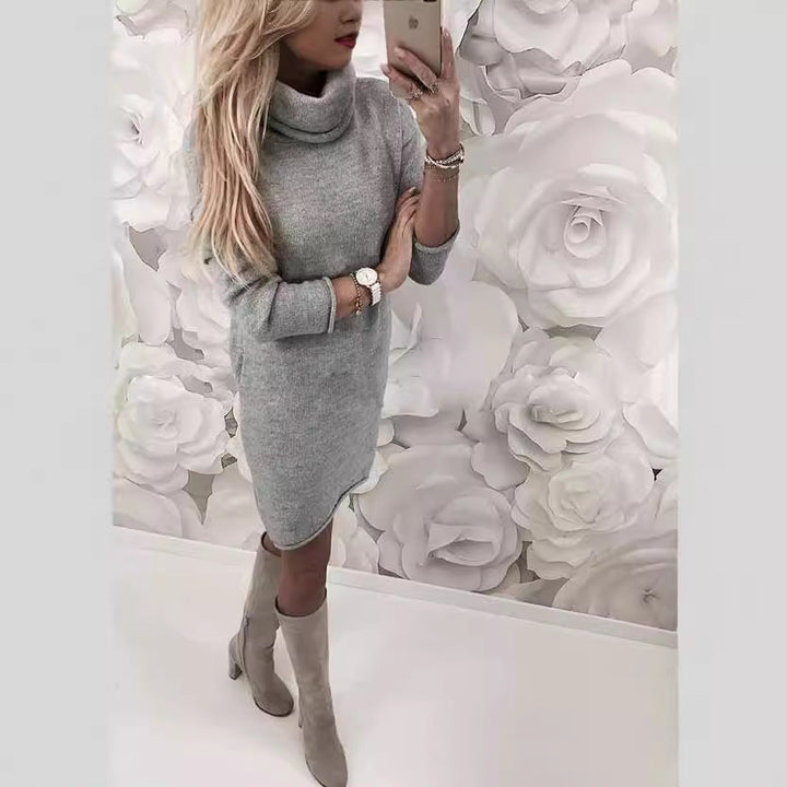 Rachel | Stylish Turtleneck Mini Sweater Dress