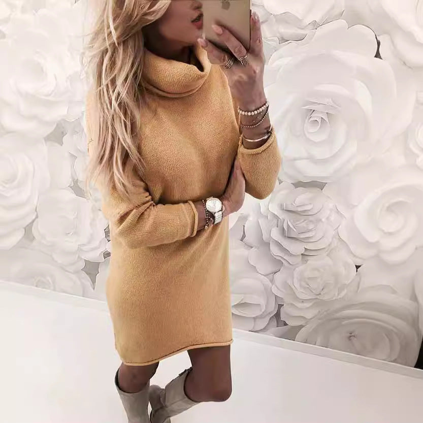 Rachel | Stylish Turtleneck Mini Sweater Dress