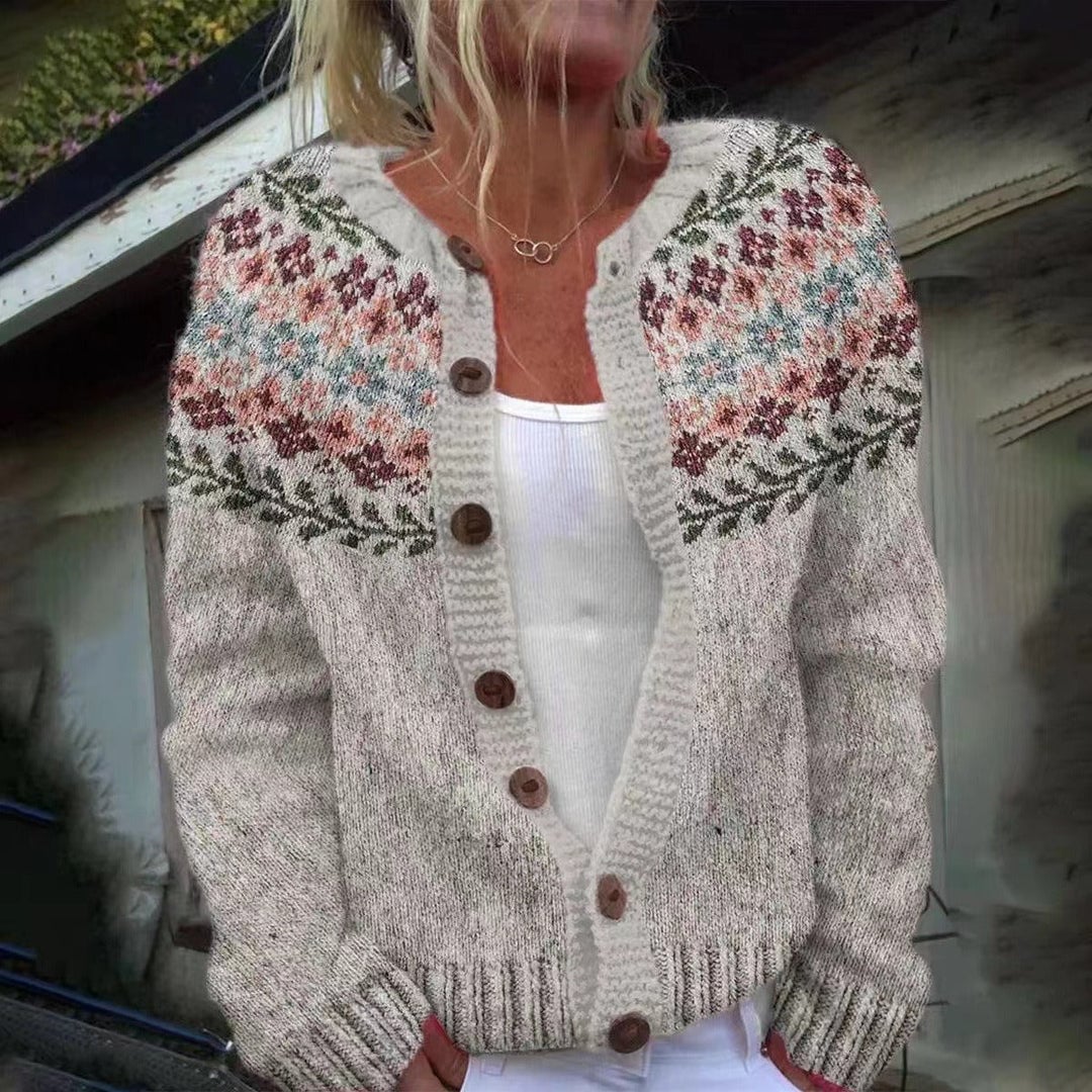 Rachel | Timeless Fair Isle Cardigan Christmas Sweater Women