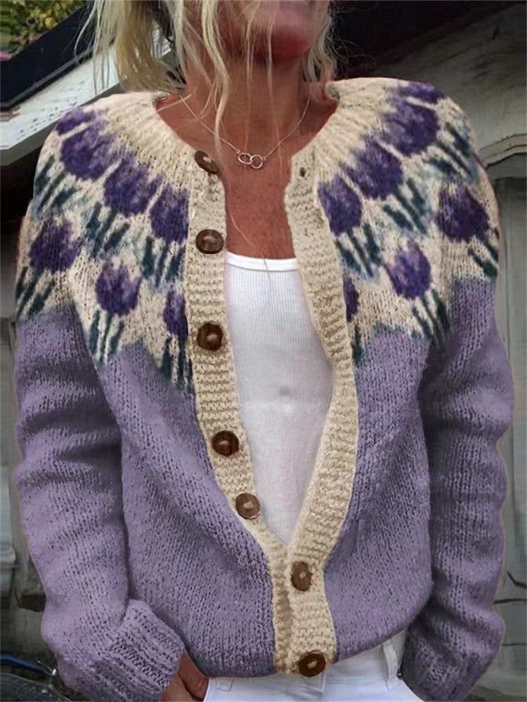 Rachel | Timeless Fair Isle Cardigan Christmas Sweater Women