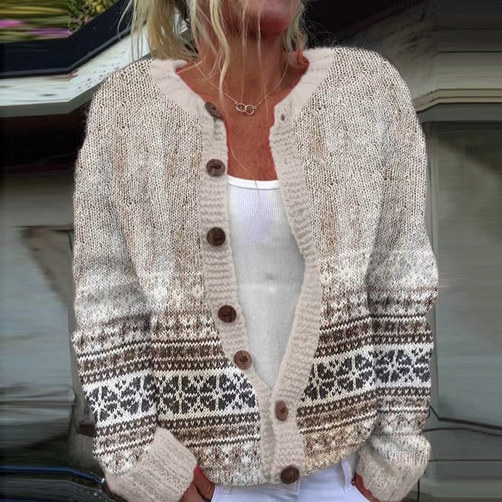 Rachel | Timeless Fair Isle Cardigan Christmas Sweater Women