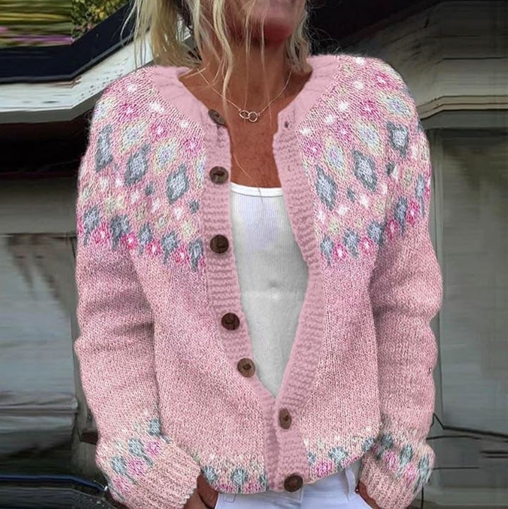 Rachel | Timeless Fair Isle Cardigan Christmas Sweater Women