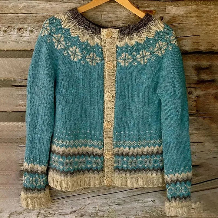 Rachel | Timeless Fair Isle Cardigan Christmas Sweater Women