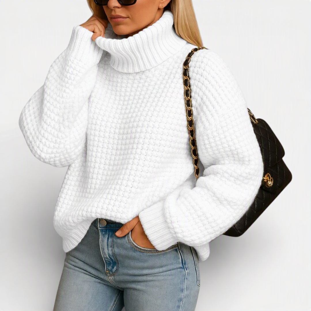 Rachel | Timeless Oversized Chunky Knit Turtleneck Sweater