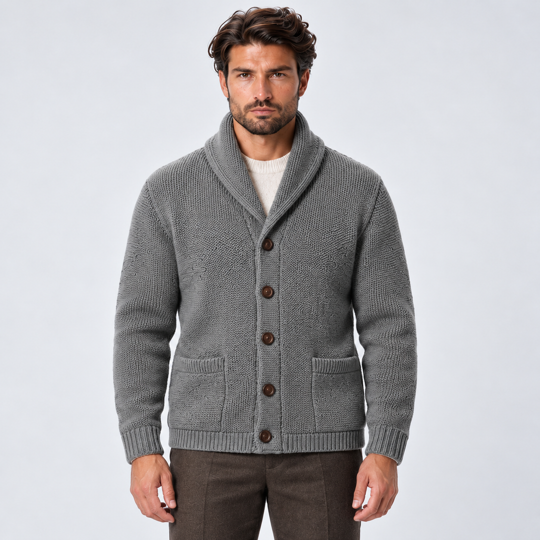 Raymond | Polished Shawl Collar Cardigan Mens Sweaters