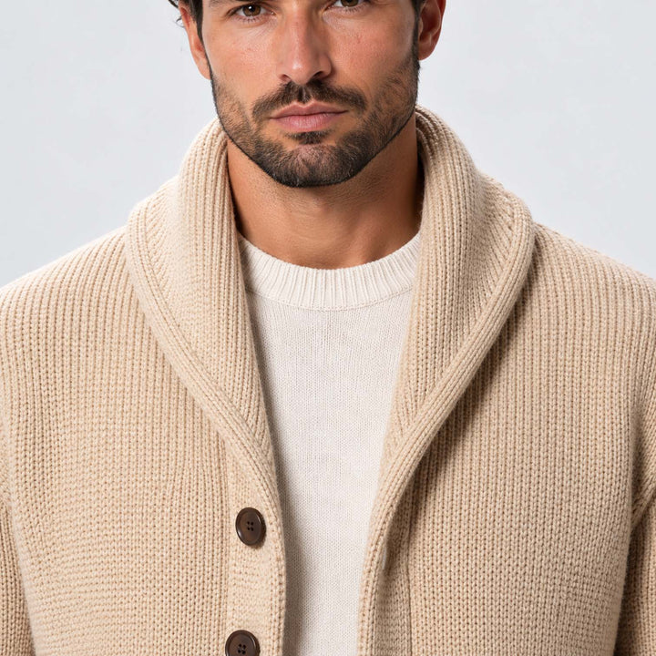 Raymond | Polished Shawl Collar Cardigan Mens Sweaters
