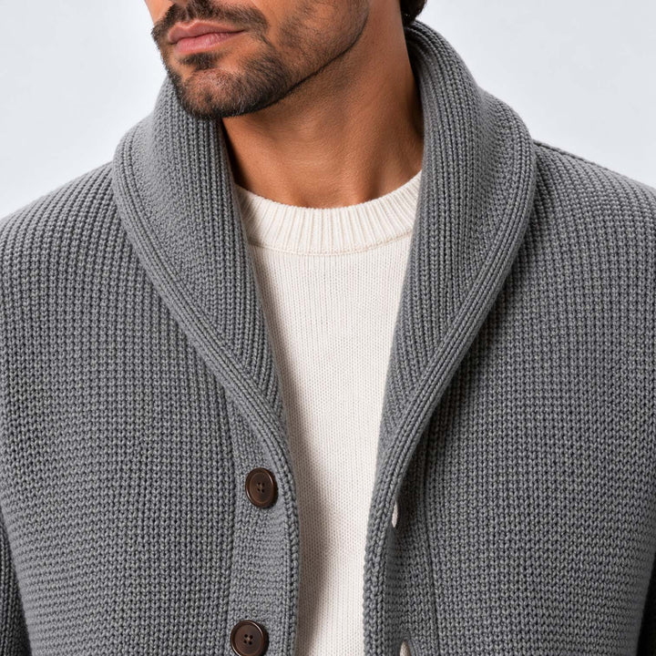Raymond | Polished Shawl Collar Cardigan Mens Sweaters