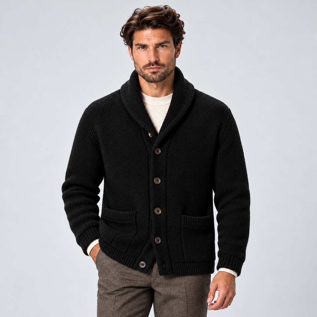 Raymond | Polished Shawl Collar Cardigan Mens Sweaters