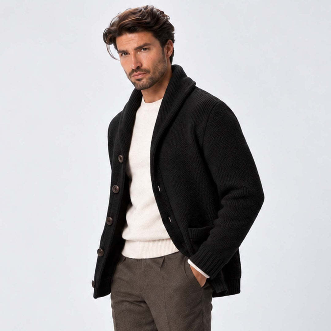 Raymond | Polished Shawl Collar Cardigan Mens Sweaters
