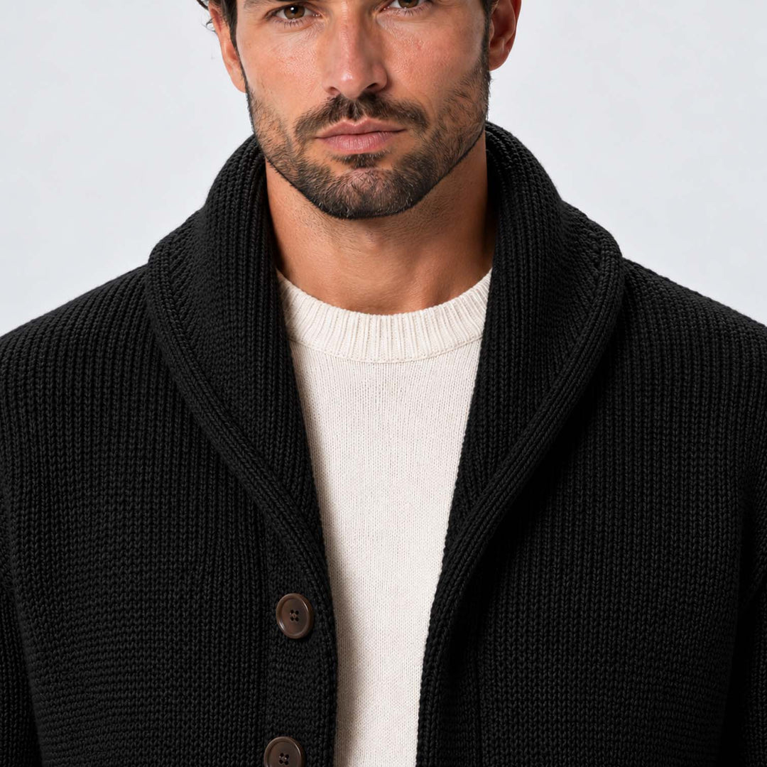 Raymond | Polished Shawl Collar Cardigan Mens Sweaters