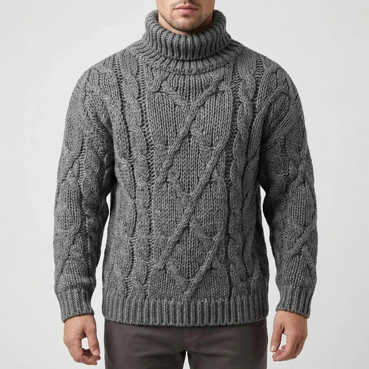 Raymond | Timeless Chunky Cable Knit Turtleneck Sweater