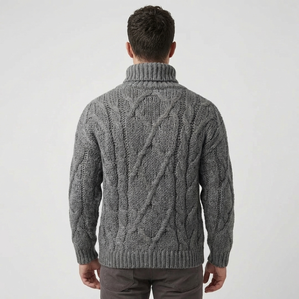 Raymond | Timeless Chunky Cable Knit Turtleneck Sweater