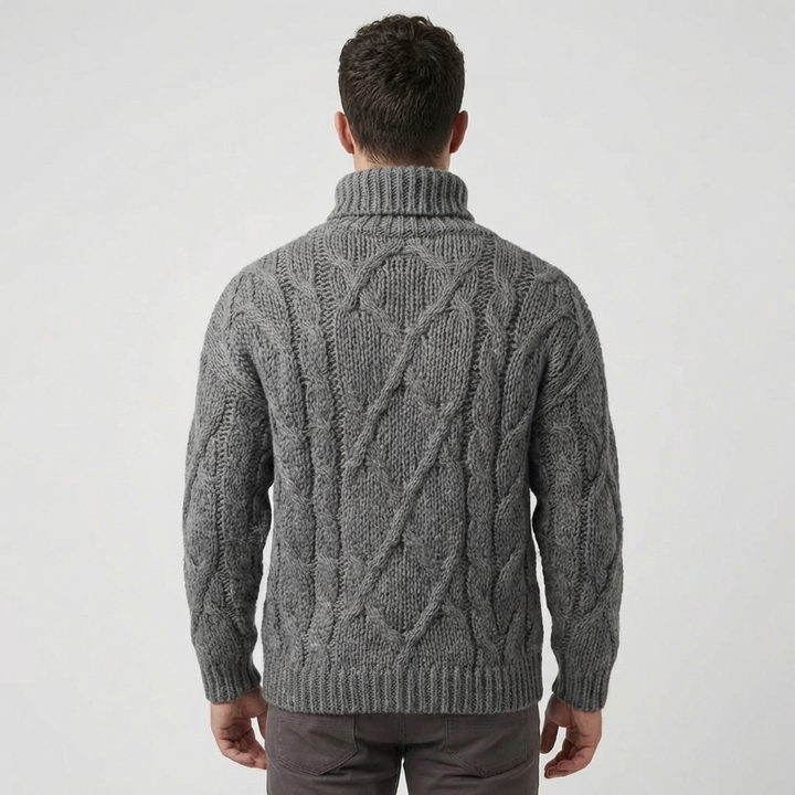 Raymond | Timeless Chunky Cable Knit Turtleneck Sweater