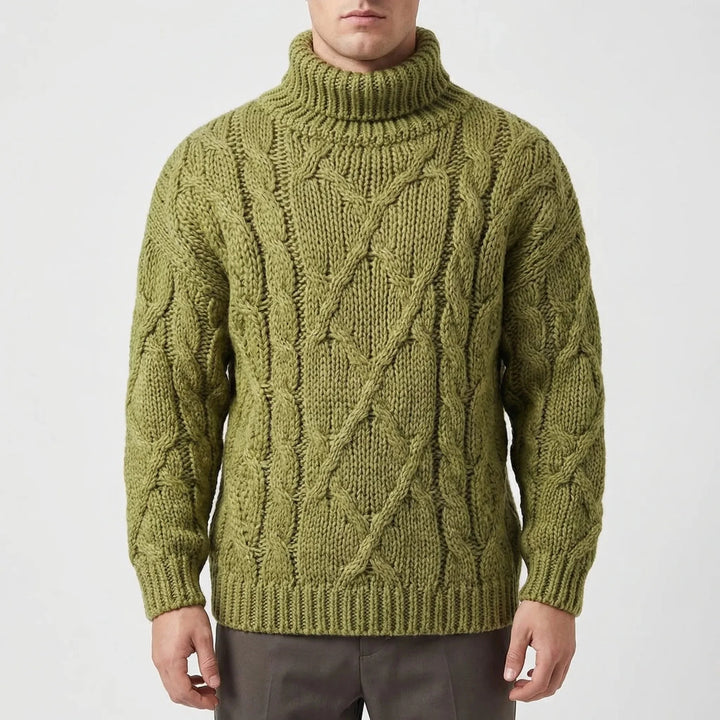 Raymond | Timeless Chunky Cable Knit Turtleneck Sweater