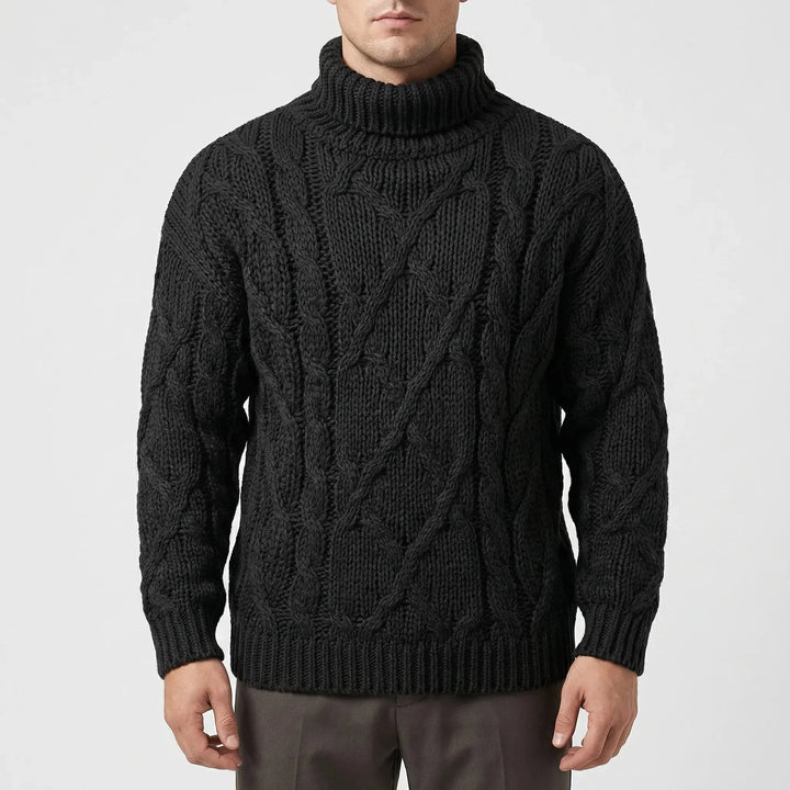 Raymond | Timeless Chunky Cable Knit Turtleneck Sweater