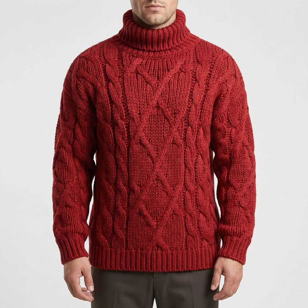 Raymond | Timeless Chunky Cable Knit Turtleneck Sweater