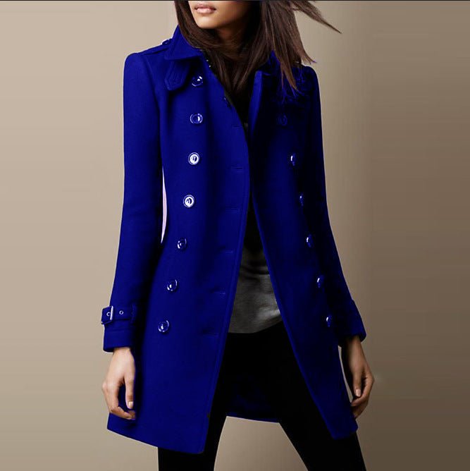 Rebecca | Stylish Double-Breasted Tailored Pea Coat