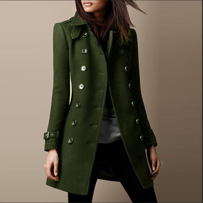 Rebecca | Stylish Double-Breasted Tailored Pea Coat