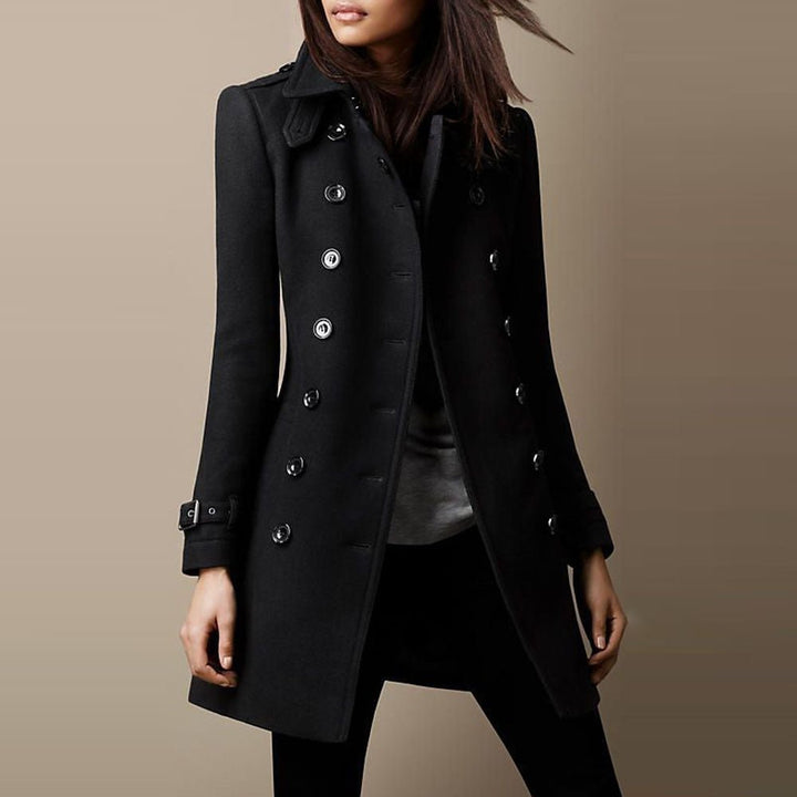 Rebecca | Stylish Double-Breasted Tailored Pea Coat