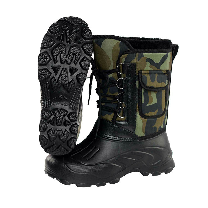 Roger | Plush-Lined Mid-Calf Lace-Up Winter Boots Men