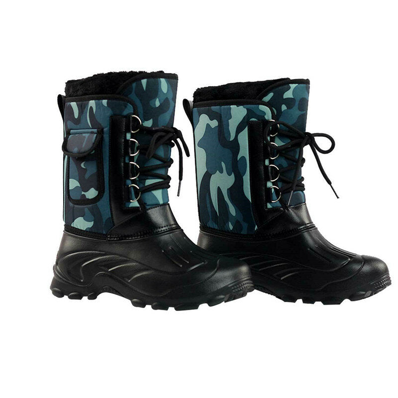 Roger | Plush-Lined Mid-Calf Lace-Up Winter Boots Men
