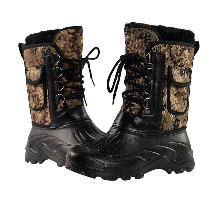 Roger | Plush-Lined Mid-Calf Lace-Up Winter Boots Men