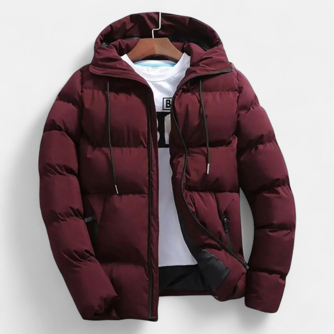 Ronald | Elegant Quilted Hooded Puffer Jacket