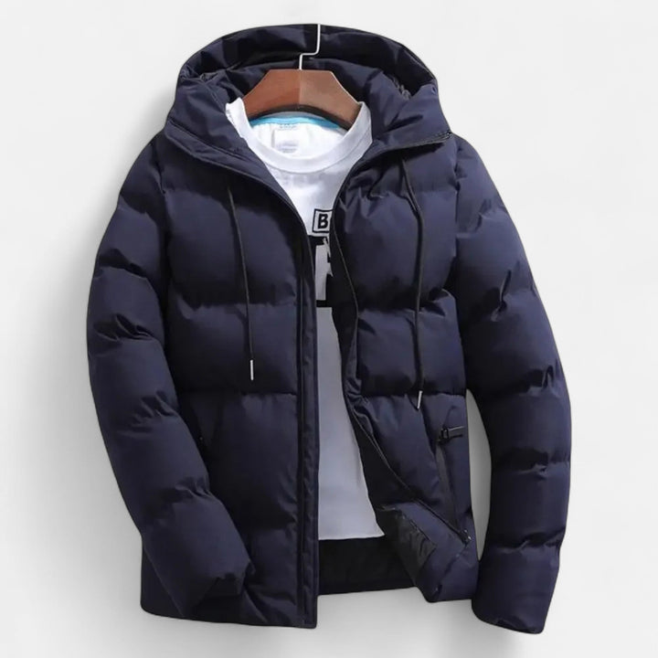 Ronald | Elegant Quilted Hooded Puffer Jacket