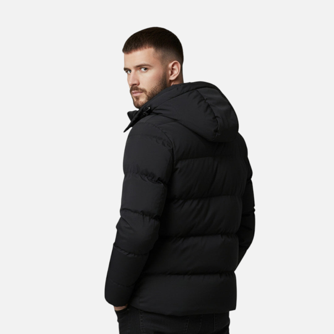 Ronald | Elegant Quilted Hooded Puffer Jacket