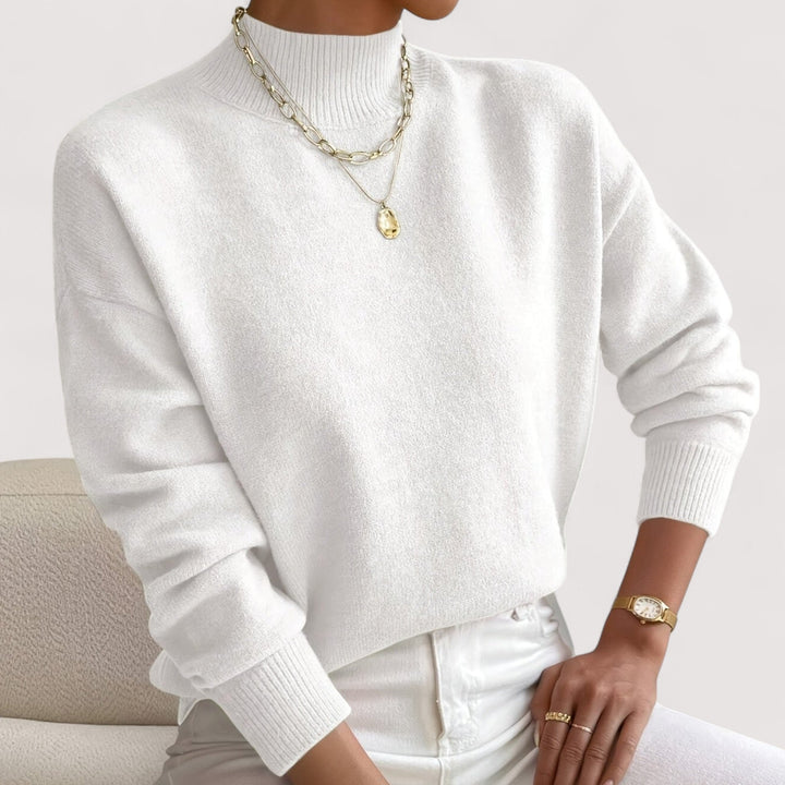 Ruth | Classic Drop Shoulder Turtleneck Sweater
