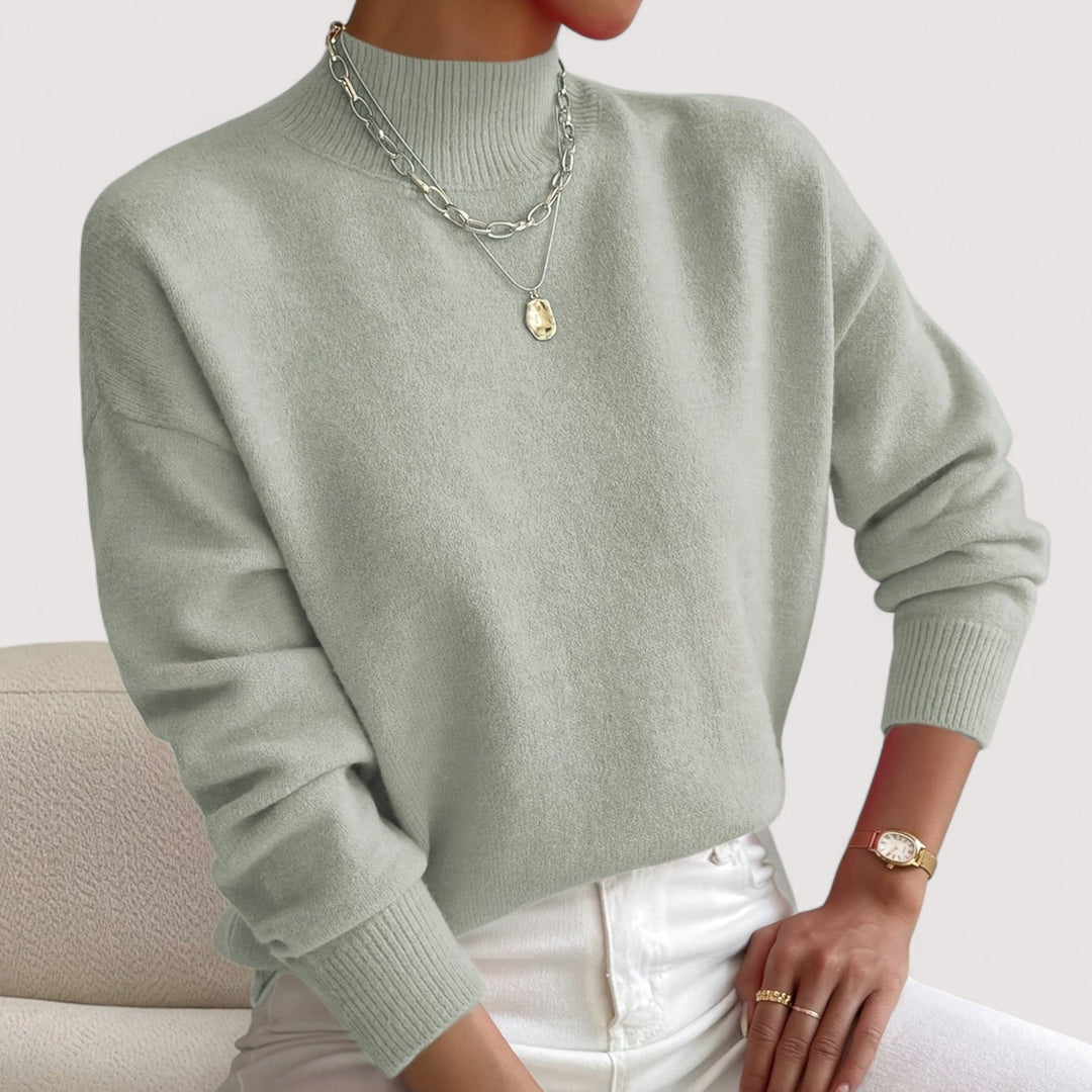 Ruth | Classic Drop Shoulder Turtleneck Sweater
