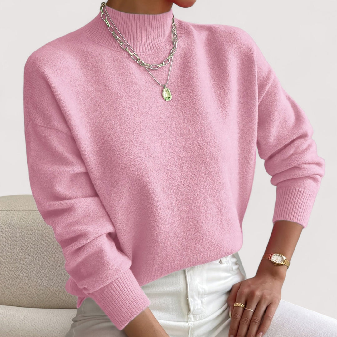 Ruth | Classic Drop Shoulder Turtleneck Sweater