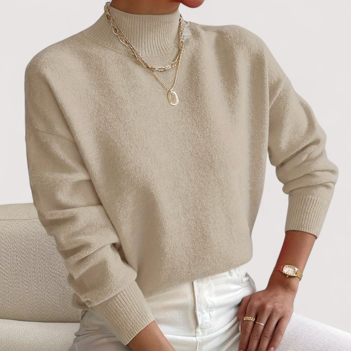 Ruth | Classic Drop Shoulder Turtleneck Sweater