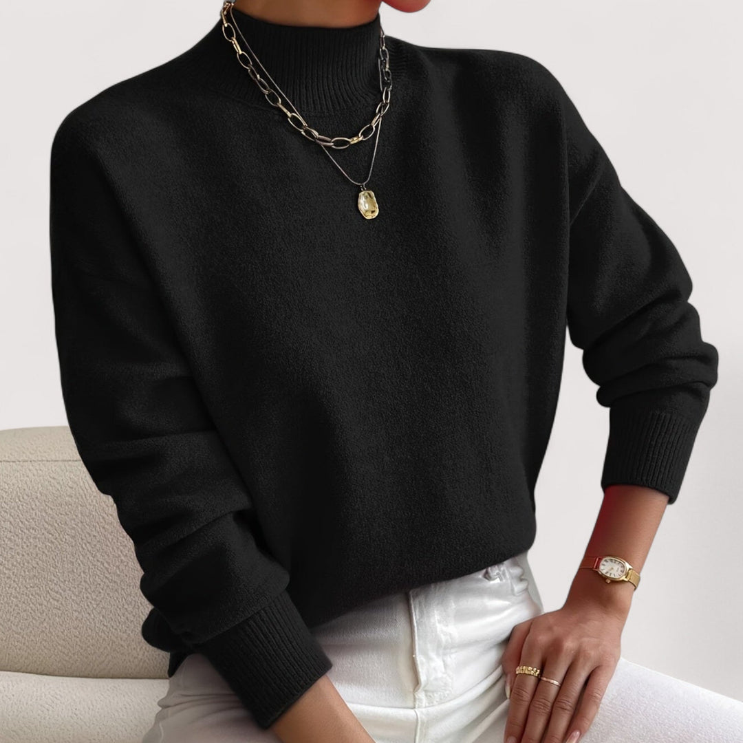 Ruth | Classic Drop Shoulder Turtleneck Sweater