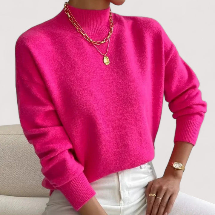 Ruth | Classic Drop Shoulder Turtleneck Sweater