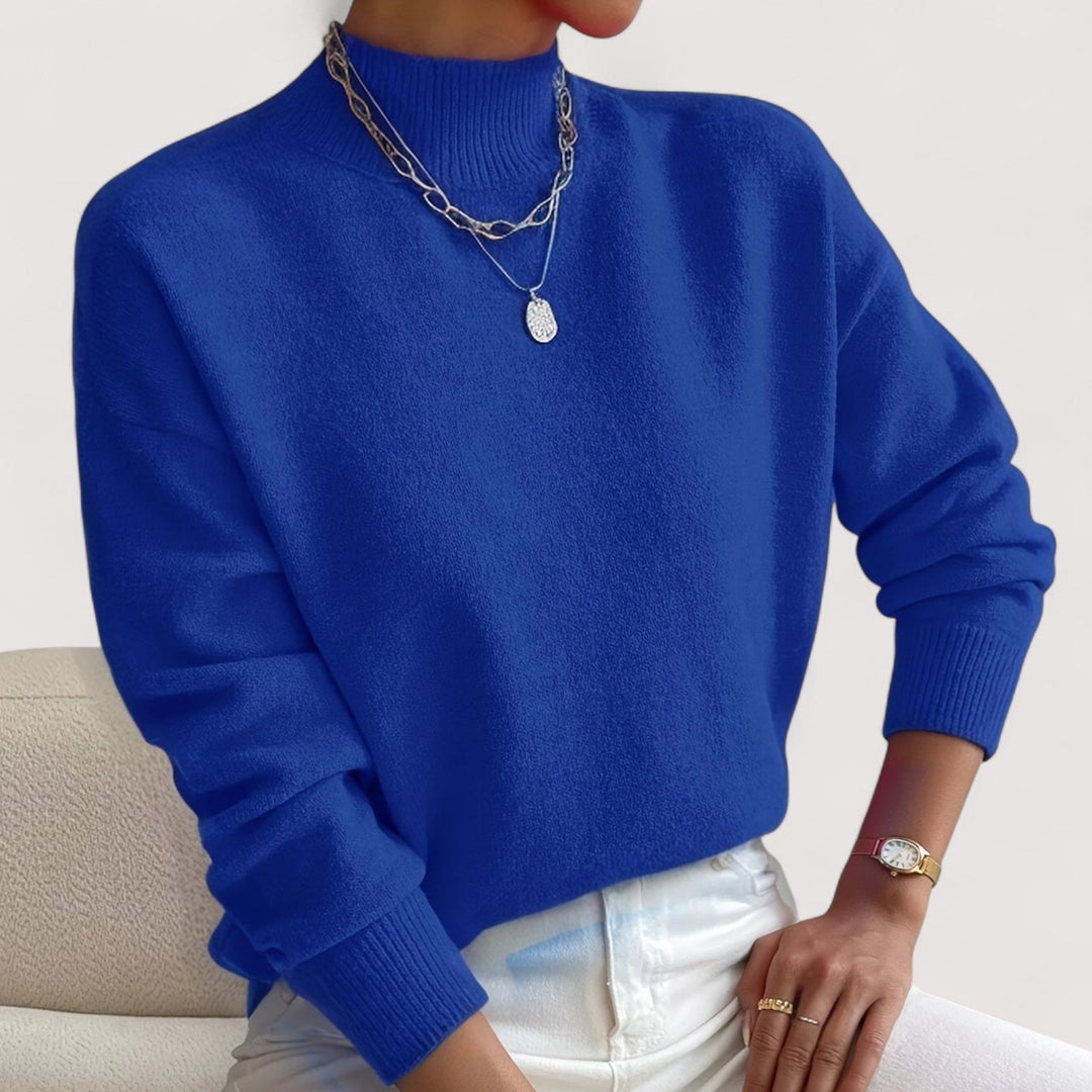 Ruth | Classic Drop Shoulder Turtleneck Sweater
