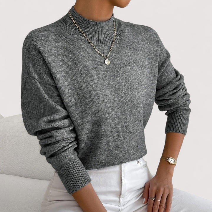 Ruth | Classic Drop Shoulder Turtleneck Sweater
